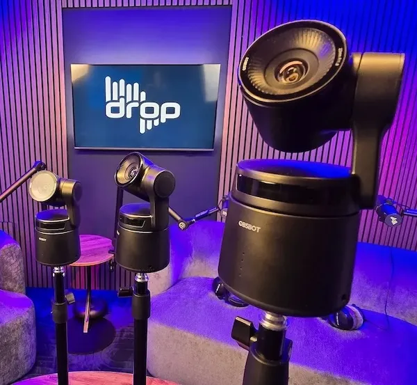 One of the music production computers at Drop Studio